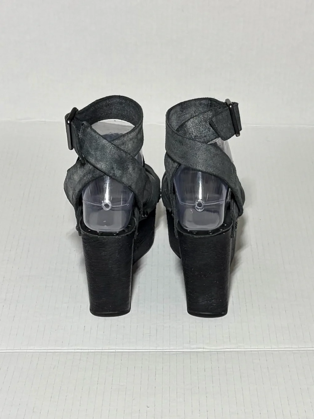 Studded Metallic Leather Platform Sandals